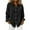 Black, variant on HAiming Womens Corduroy Shirt Long Sleeve Lapel Collar Button down Casual Solid Color Business Tops