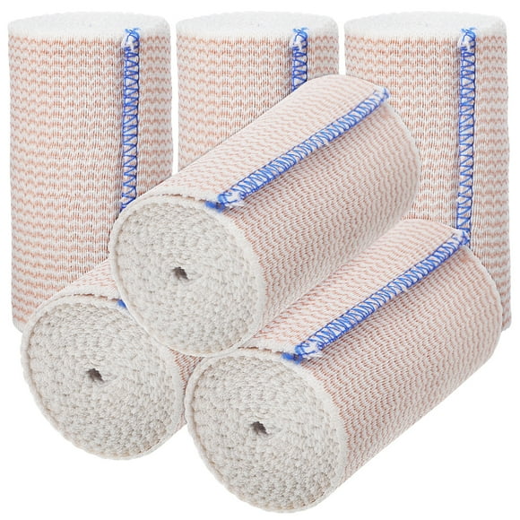 Miangastore 6 Rolls Elastic Bandage Sports Wraps Ace Wrap Stretch Bandage Wrap For Wrist Ankle Knee Legs Shoulder Feet