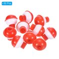 thumbnail image 3 of 0.75 Inch Fishing Bobbers, Plastic Push Button Round Fishing Float, Red and White 50 Pack, 3 of 6
