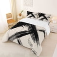 thumbnail image 2 of Erosebridal Vintage Ink Painting Full Size Comforter Sets,Modern Geometric Art Bedding Sets For Adults 3pcs, 2 of 7