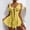 Yellow, variant on Tagold Womens Plus Size Sexy lingerie,Women's Fashion Sexy Soild Heart Print Lace Splicing Mesh Nightdress