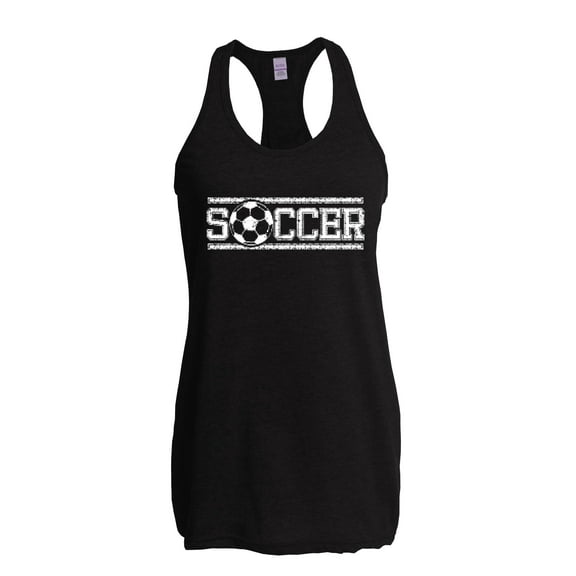 IWPF - Women's Racerback Tank Top, up to Women Size 2XL - Soccer With Ball