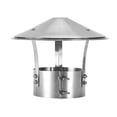 thumbnail image 3 of Tapa de chimenea cónica de acero inoxidable para techos, cubierta para chimenea y tubería de calefacción exterior, para tejados y viviendas. 17 cm de diámetro, 3 of 9