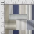thumbnail image 2 of oneOone Cotton Silk Medium Blue Fabric Stripes Craft Projects Decor Fabric Printed By The Yard 42 Inch Wide, 2 of 4