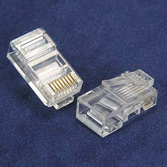 ACCL RJ45 Cat.5E Plug Solid 2 Prong 6Micron 100pk, 1 Pack
