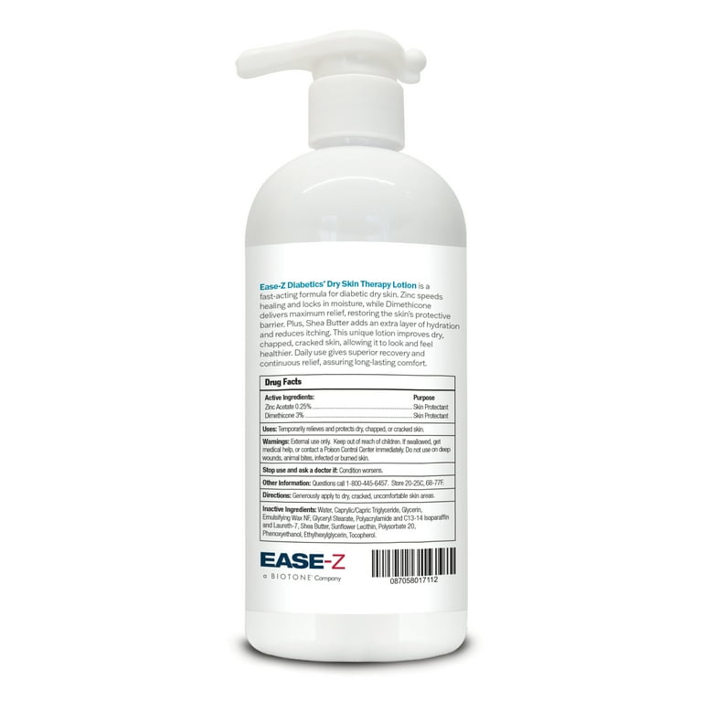 EASE-Z Diabetics' Dry Skin Therapy Lotion 10.9 oz Zinc Acetate