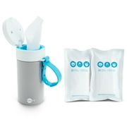 SafeFit® Baby Travel Wipes Starter Pack, Includes Adjustable Strap, Gray