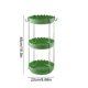 thumbnail image 3 of Estante de almacenaje para encimera de cocina de 3 niveles, plástico, desmontable, organizador compacto para vasos, tazas y utensilios de cocina, disponible en rojo, verde y blanco., 3 of 6