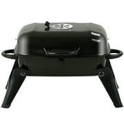Master Cook 18" Portable Charcoal Folding Tabletop BBQ Grill, Black