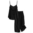 thumbnail image 2 of ZHAGHMIN Teen Girls Two Piece Linen Set Sleeveless Cotton Linen Camisole Top Baggy Wide Leg Flowy Palazzo Pants Summer Outfits for Kids Tween Sizes 4-14, 2 of 5