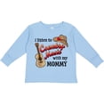thumbnail image 3 of Inktastic I Listen to Country Music with my Mommy with Guitar and Hat Boys or Girls Long Sleeve Toddler T-Shirt, 3 of 5