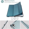 thumbnail image 2 of DEBGFS iPad 9.7 Case 2016  Ultra Slim Lightweight Stand Smart Case Shell with Translucent Frosted Back Cover for Apple iPad 9.7 Inch (A1673 A1674 A1675) \u2013Teal,none,none, 2 of 7