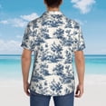 thumbnail image 4 of Pofeuu Vintage Floral 1 Print Hawaiian Shirt for Men Sleeves Casual Button Down Summer Beach Dress Shirts T-Shirts,Medium, 4 of 7