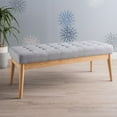 thumbnail image 2 of Upholstered Storage bench,Accent Bench,End Of Bed Bench King Size ,Bed Bench,Light Gray, 2 of 5
