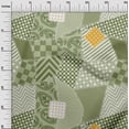 thumbnail image 3 of oneOone Cotton Cambric Light Green Fabric Block Craft Projects Decor Fabric Printed By The Yard 56 Inch Wide, 3 of 5
