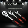 thumbnail image 1 of Chrome-Vanadium Steel 24-Tooth Quick-Release Ratchet Wrench, 1/4 Inch Drive (6.3mm) Small Size - Precision Tool with Rapid Ratcheting Mechanism, Durable Construction & Manufacturer-Direct Value for, 1 of 4
