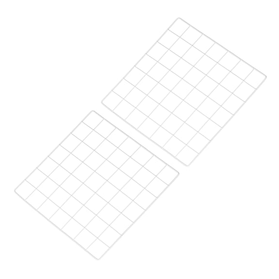 Uxcell 14"x14" Wire Grid Panel, 2 Pcs WWall Grid Decorative Board Photo Display for Home Office Wedding, White