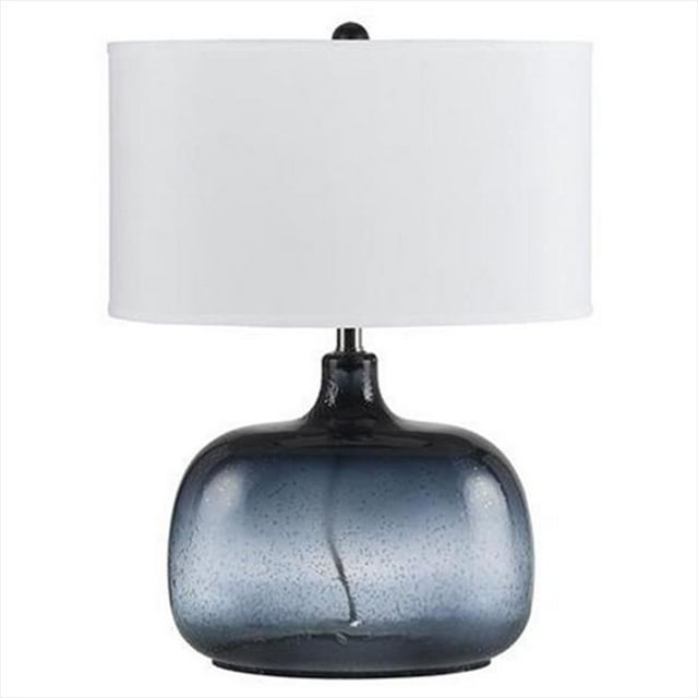 Lampe de Table en Verre Bleu Marine 150 W 3 Voies