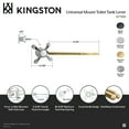 thumbnail image 4 of Kingston Brass KTTXD0 French Country Universal Front or Side Mount Toilet Tank Lever in Matte Black, 4 of 5