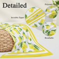 thumbnail image 2 of Yellow Lemon Pillow Covers, Linen Long Throw Pillow Case, Summer Watercolor Fruits Leaf Holiday Pillow Protector Decorative Cushion Cover for Living Room/Bedroom 20" x 30", 2 of 8