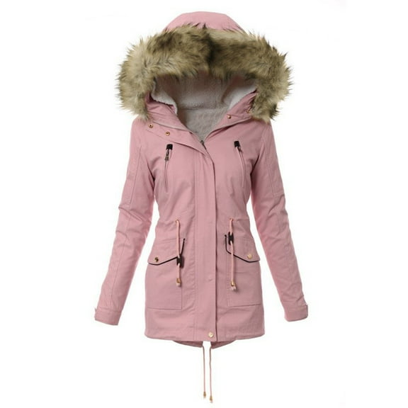 UPPADA Warm Winter Coats for Women Long Length Extreme Cold Weather Outwear Casual Thicken Jackets