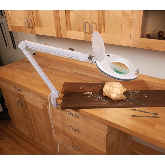 WoodRiver LED Magnifying Shop Light