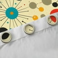 thumbnail image 4 of Manfei Colorful Polka Dot Black Out Curtains, Mid Century Minimalism Curtains Pack of 2 (42x63 Each), Vintage Abstract Bedroom Curtains, Curtains and Drapes Room Decor, 4 of 6