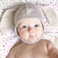 thumbnail image 4 of Worallymy gorro de punto con orejas largas de conejo para bebé gorro de conejito para niño pequeño gorro de otoño e invierno para bebé Worallymy JD735805397, 4 of 7