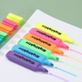 thumbnail image 5 of Uxcell Highlighter Pen, 4 Pack Water Based Broad Tip Writing Marker Pens Cute Pastel Colored Highlighter Studying Supplies for Office Home Daily Use, H5713 Blue, 5 of 6