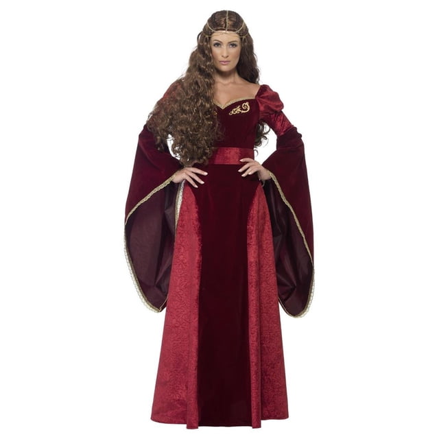 Smiffys Costume de Reine Médiévale de Luxe pour Femmes