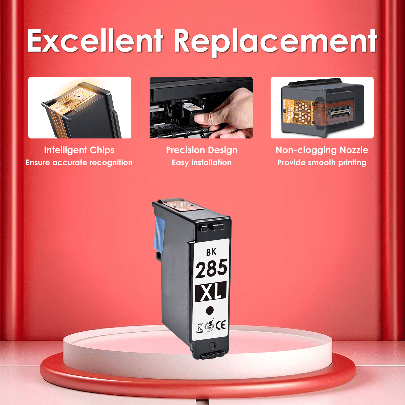 PG 285 Black Ink for Canon 285 Ink for Canon 285 Ink Cartridge for PIXMA TS7720 TR7820 TS7722 Printer (1 Black)