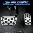 thumbnail image 3 of Xotic Tech Aluminum Non-Slip Accelerator & Brake Paddle Foot Pedal Pad Cover Replacement Protector with Rubber Handle, Compatible with Toyota Corolla & Corolla Cross 2020-2023 (Silver), 3 of 9