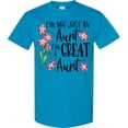 thumbnail image 3 of Inktastic I'm Not Just an Aunt, I'm a Great Aunt Flowers T-Shirt, 3 of 5