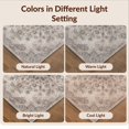 thumbnail image 7 of Design&I 5'x7' Ultra Soft Area Rug, Boho Floral Central Emblem Faded Angular Motifs Scrolling Design None Fluffy Washable Non Shedding for Bedroom Living Room Home Office, 7 of 7