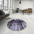 thumbnail image 3 of Ahgly Company Indoor Rectangle Abstract Plum Purple Abstract Area Rugs, 2' x 4', 3 of 6
