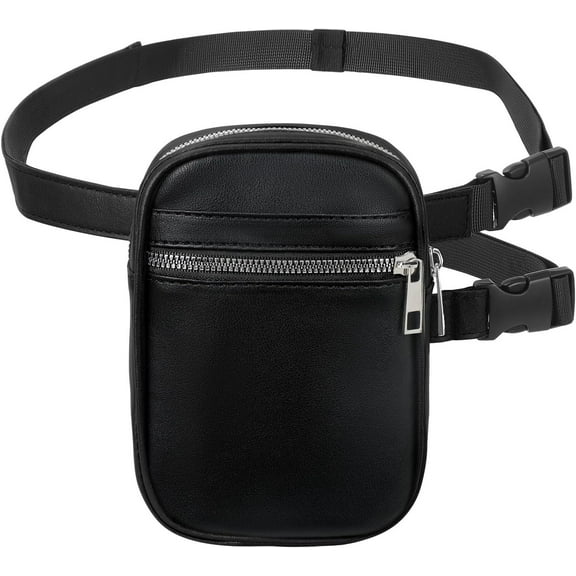 Thigh Harness Leg Bag Fanny Pack for Women Leg Purse Drop Leg Bag, A-Black