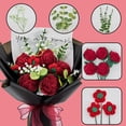 thumbnail image 3 of Crochet Flowers, Crochet Flower Bouquet of Crochet Roses, Handmade Red Roses for Home Decor, Wedding, Birthday Gifts for Women, Girlfriend's Day (Include Card, Gift Bag, Black), 3 of 5