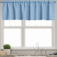 thumbnail image 3 of Ambesonne Checkered Valance & Curtain, Gingham Monochrome, 55"x24", White Blue, 3 of 6