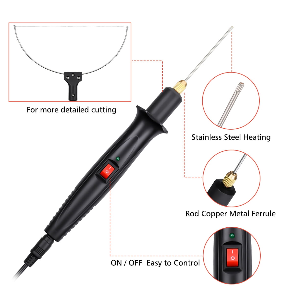9PCS Electric Foam Cutter Electric Cutting Machine Pen Tool Kit Styrofoam Cutter