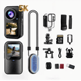 thumbnail image 1 of Kit de Cámara de Acción de 24MP + Tarjeta de Memoria de 128GB, Cámara de Acción 5K 60FPS Cámara Impermeable Casco Deportivo de Gran Angular Video de Bicicleta, 1 of 8