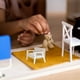 thumbnail image 4 of Sillón de cuero en miniatura para casa de muñecas, mini sofá para casa de muñecas DIY, muebles en miniatura para sala de estar, accesorio para minicasa, 4 of 8