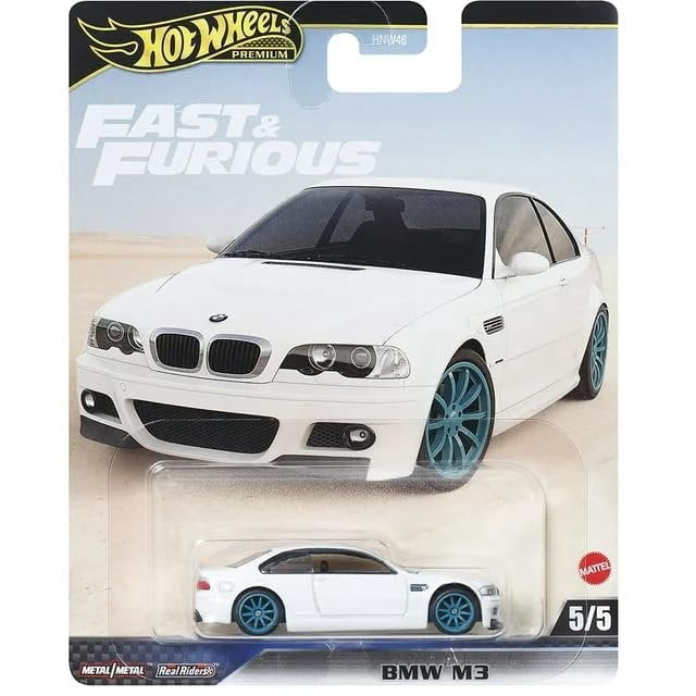 Hot Wheels 2024 Fast & Furious Premium Diecast Car Complete Set of 5 Vehicles from HNW46-956F Release Mix 2 Bundle