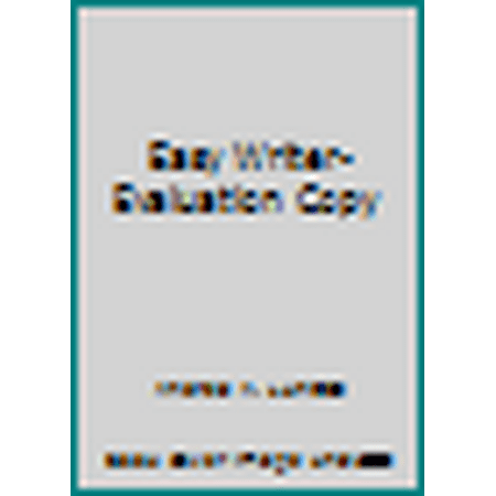 Easy Writer-Evaluation Copy (Spiral-bound - Used) 1457662698
