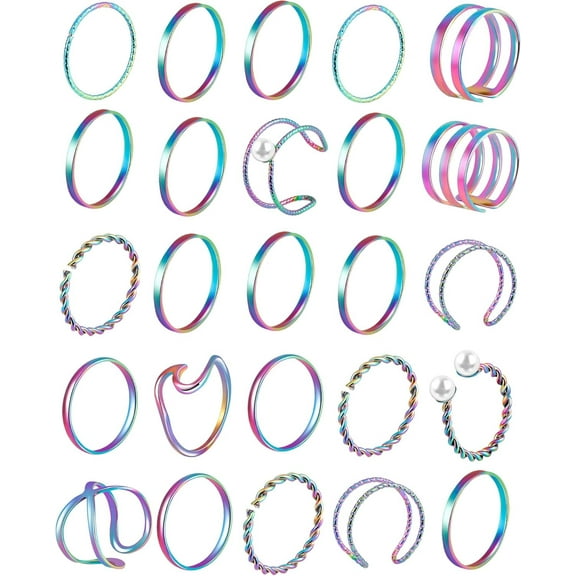 18-31 Pcs Knuckle Rings for Women Stackable Rings Sets Vintage Joint Finger Rings Gold Rings Set for Women Men Hollow Carved Flowers Crystal Rings