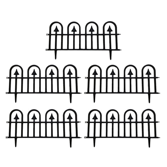 5Pcs Garden Fence Barrier Fence Garden Barrier Border Fencing for Dogs Metal Fence Panels for Garden Outdoor