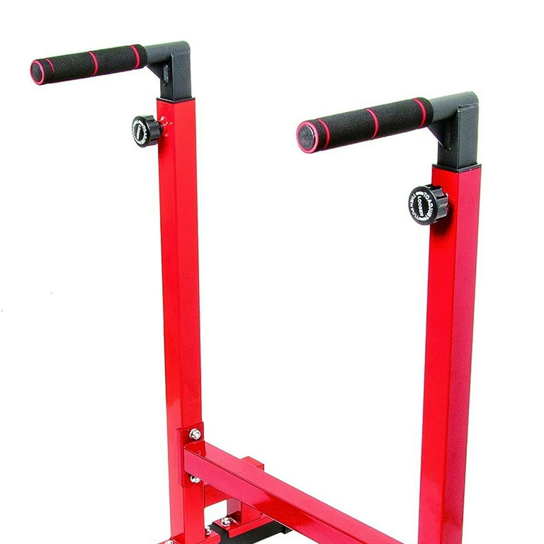 BalanceFrom Multi Function Dip Stand Dip Station Dip bar with Improved Structure Design 500 Pound Capacity