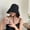Black, variant on Women Bucket Hat Women Summer Floral Lace Beach Hat Holiday Sun Visor Strap Adjustable Wide Brim Floppy Hat Girl Panama Elegant