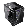 thumbnail image 2 of Gabinete Gamer BALAM RUSH TANK EXPERT CURVE 6400 Micro ATX Mini Torre 3 Fan Cristal Templado USB-C ARGB Negro BR-941617, 2 of 9