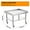 36"x30" With Wheel, variant on Yeshouse Adjustable Stainless Grill Table, Polished Corrosion-Resistant Workstation