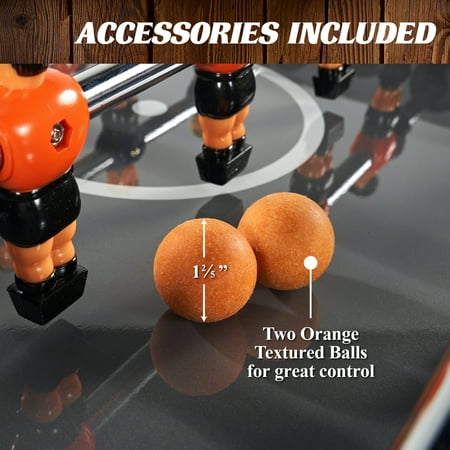Barrington - Billiards 5' Brooks Drop Pocket Table With Pool Ball and Cue Stick Set - Tan